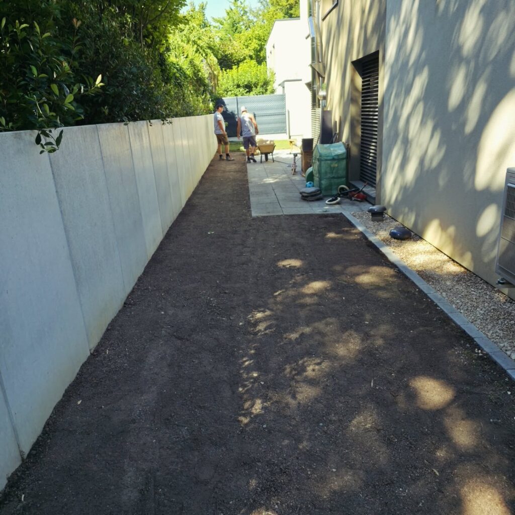 Passage avant reprise du jardin à Mulhouse