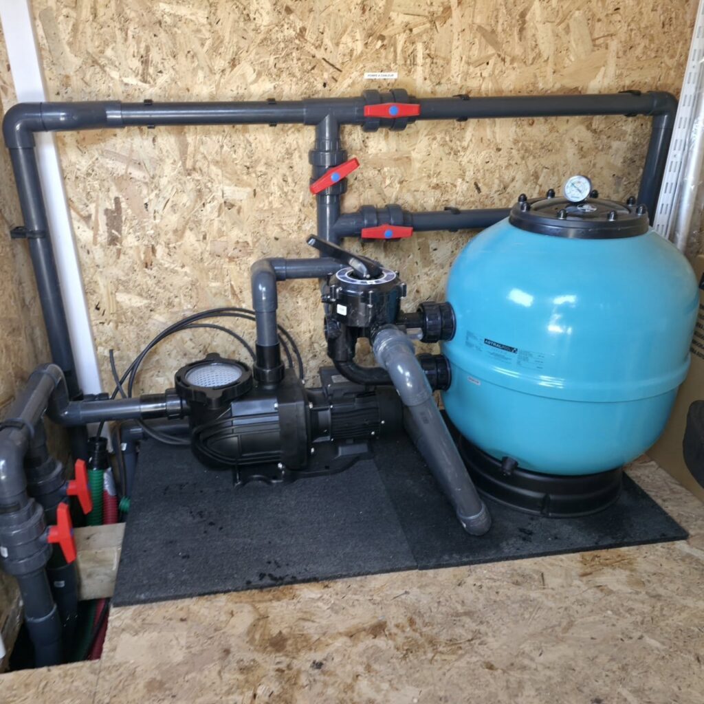 Local technique et filtration de la piscine